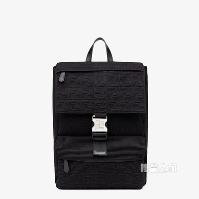 FENDINESS中号背包 黑色织物背包