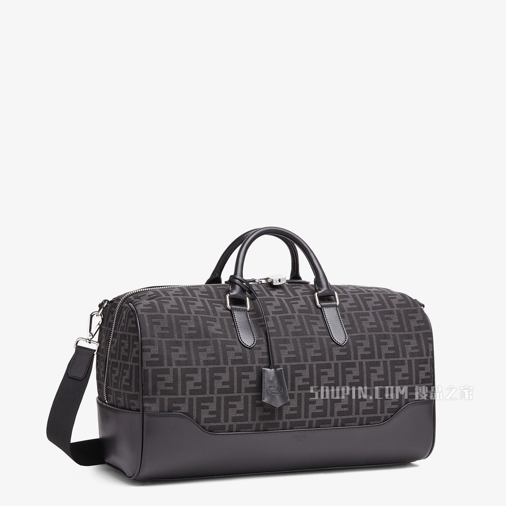 中号旅行袋 FF提花布料大号手袋