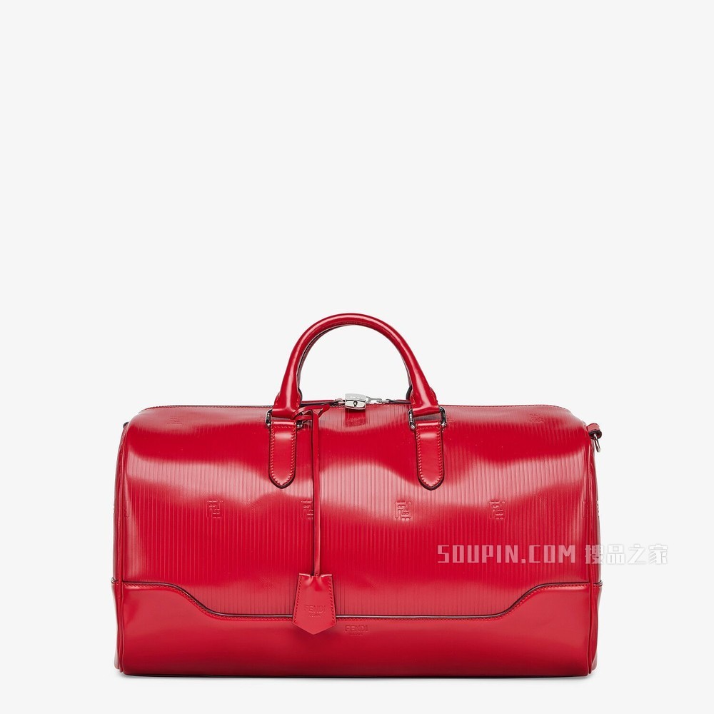 中号旅行袋 红色大号皮革手袋