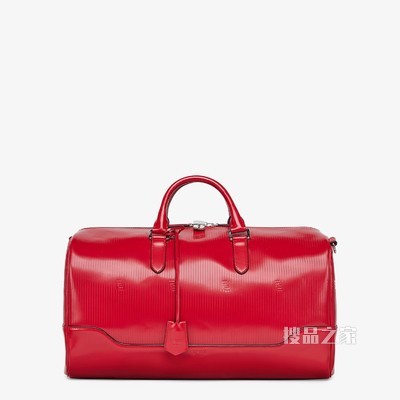 中号旅行袋 红色大号皮革手袋