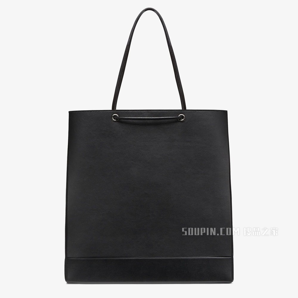FENDI PACK中号购物袋 黑色皮革手袋