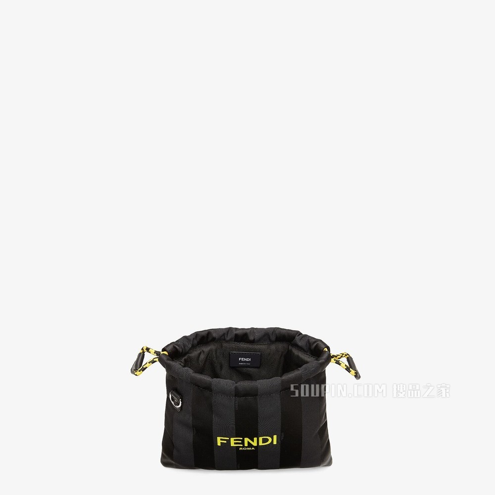 FENDI PACK小号手拿包 黑色尼龙手袋