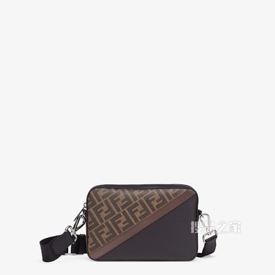CAMERA CASE 棕色布料手袋