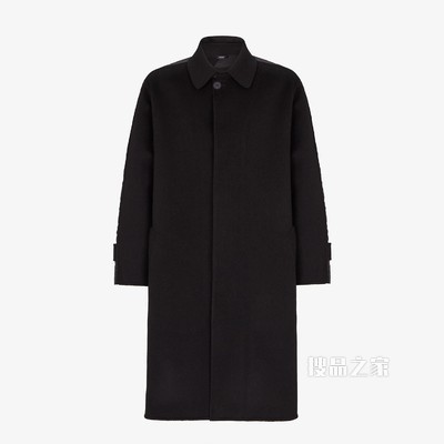 外套 黑色毛毡外套