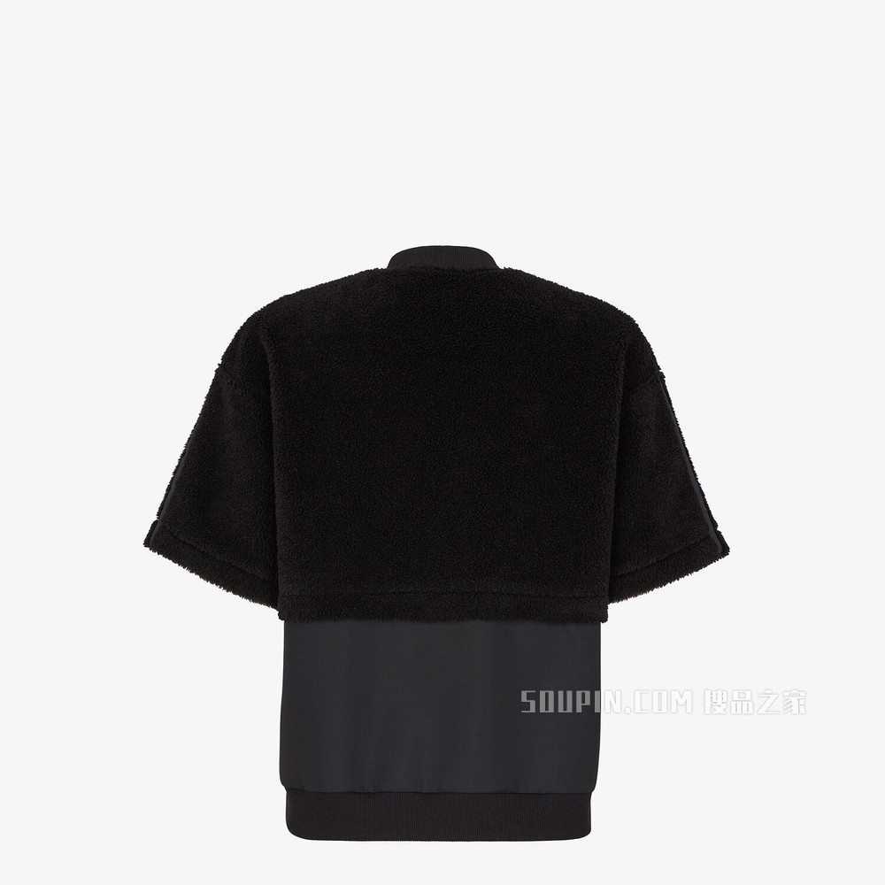 T恤 黑色羊毛T恤