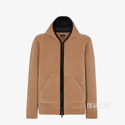 运动衫 棕色天鹅绒运动衫