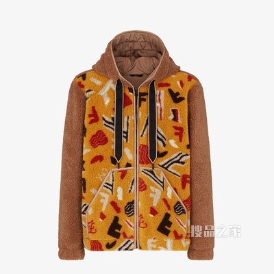 夹克 拼色羊毛夹克