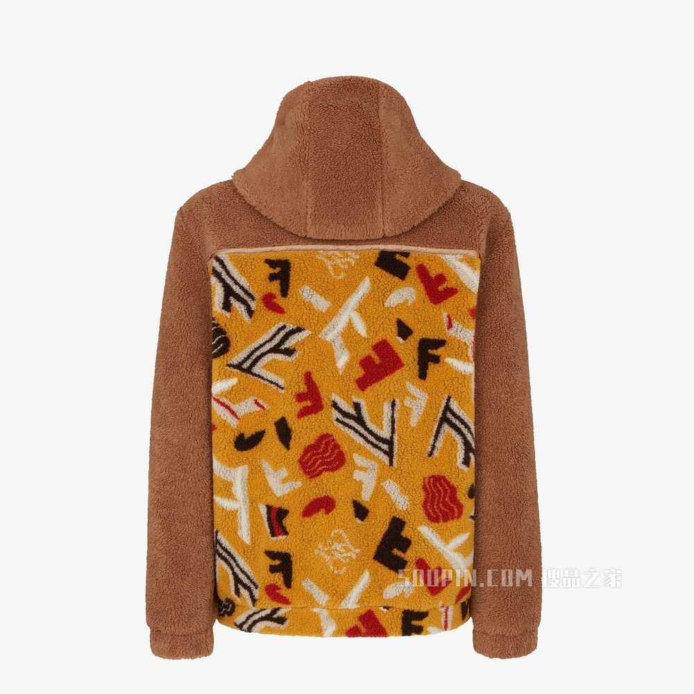 夹克 拼色羊毛夹克