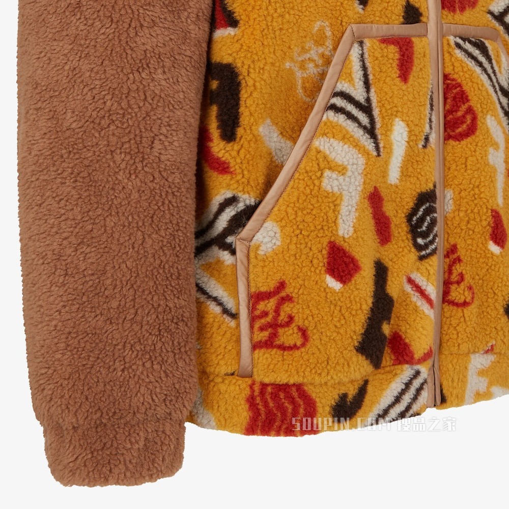 夹克 拼色羊毛夹克