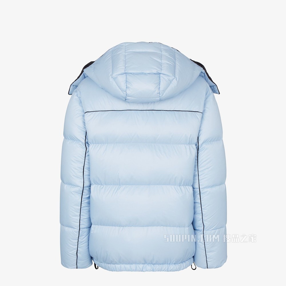 羽绒服 浅蓝色尼龙羽绒服