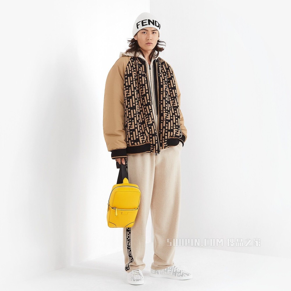 夹克 拼色尼龙针织飞行员夹克