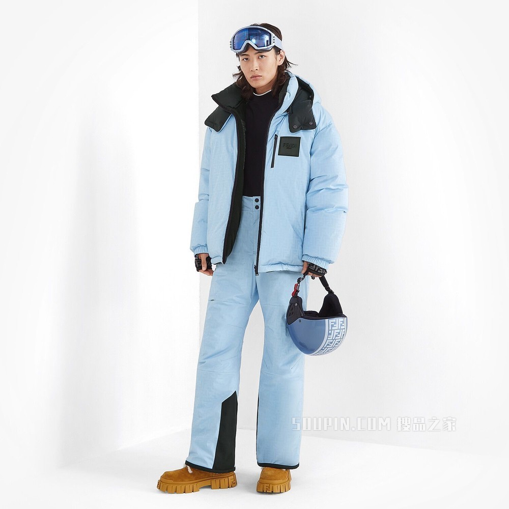 滑雪长裤 浅蓝色高科技布料长裤