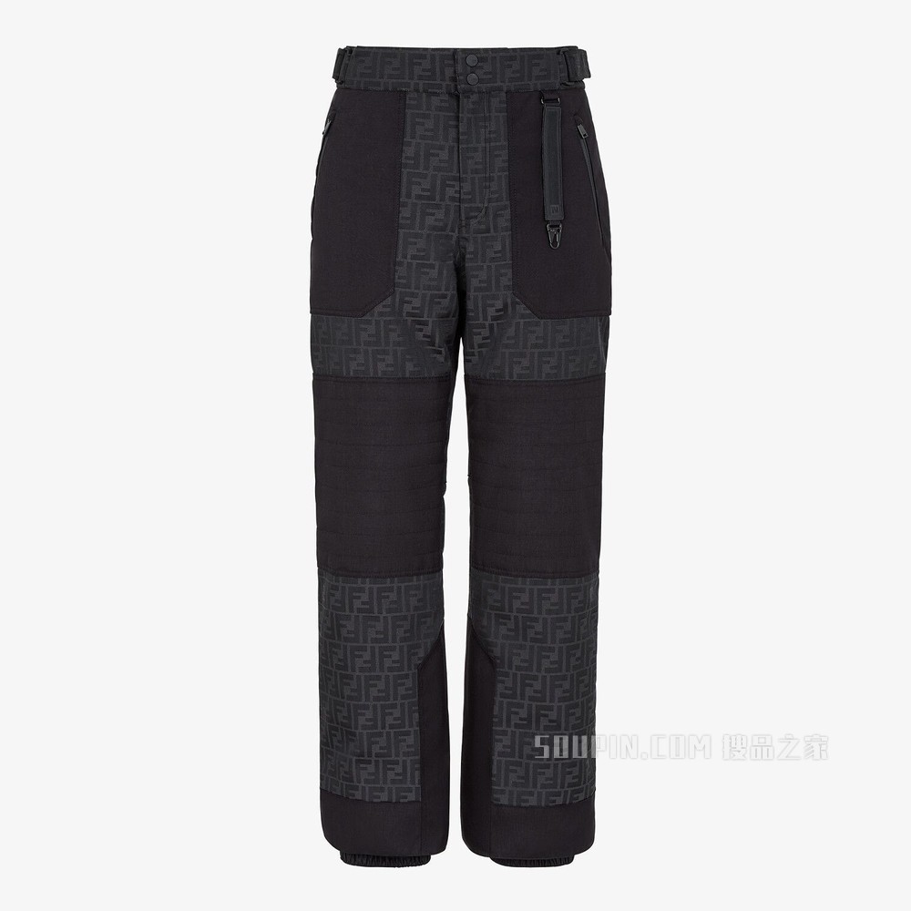 滑雪长裤 黑色高科技布料长裤