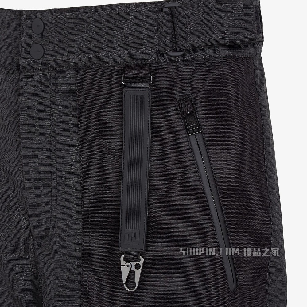 滑雪长裤 黑色高科技布料长裤