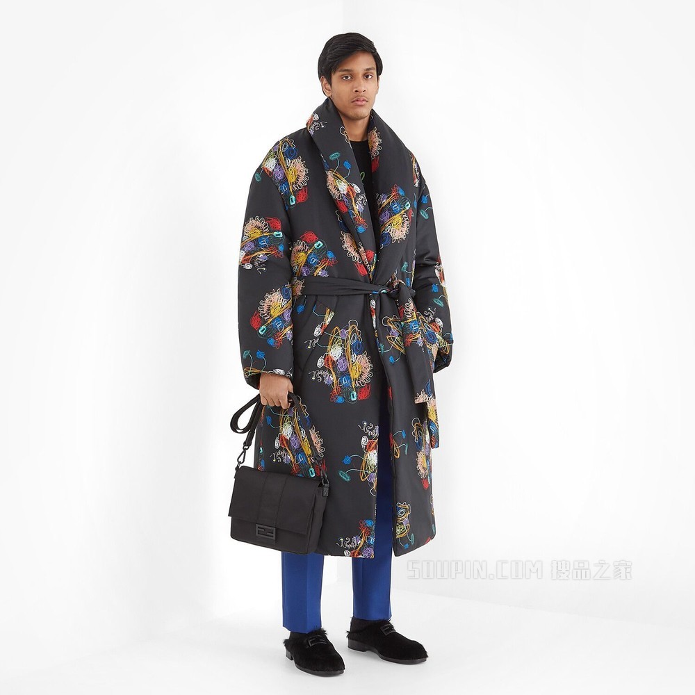 外套 黑色桑蚕丝外套