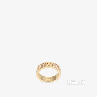 F IS FENDI戒指 金色戒指