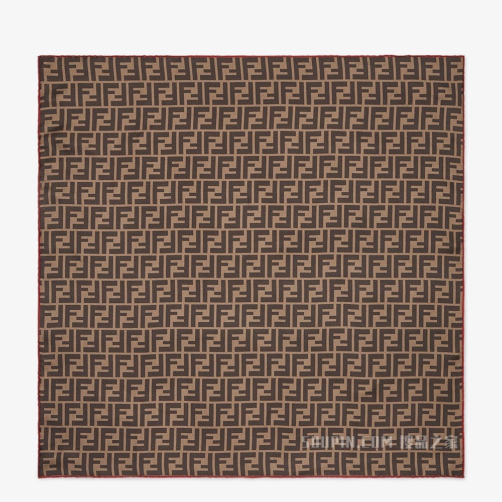 FENDIRAMA围巾 FF经典图案桑蚕丝围巾