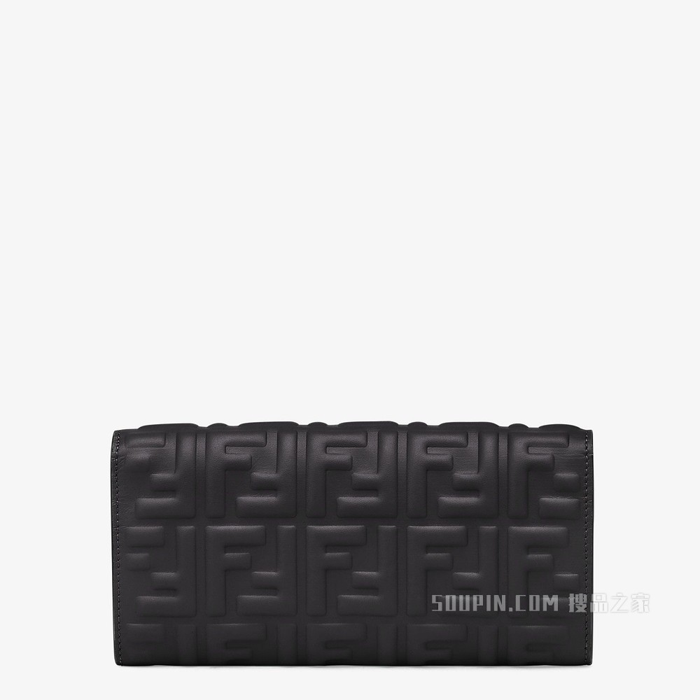 链带长款皮夹 黑色纳帕革皮夹