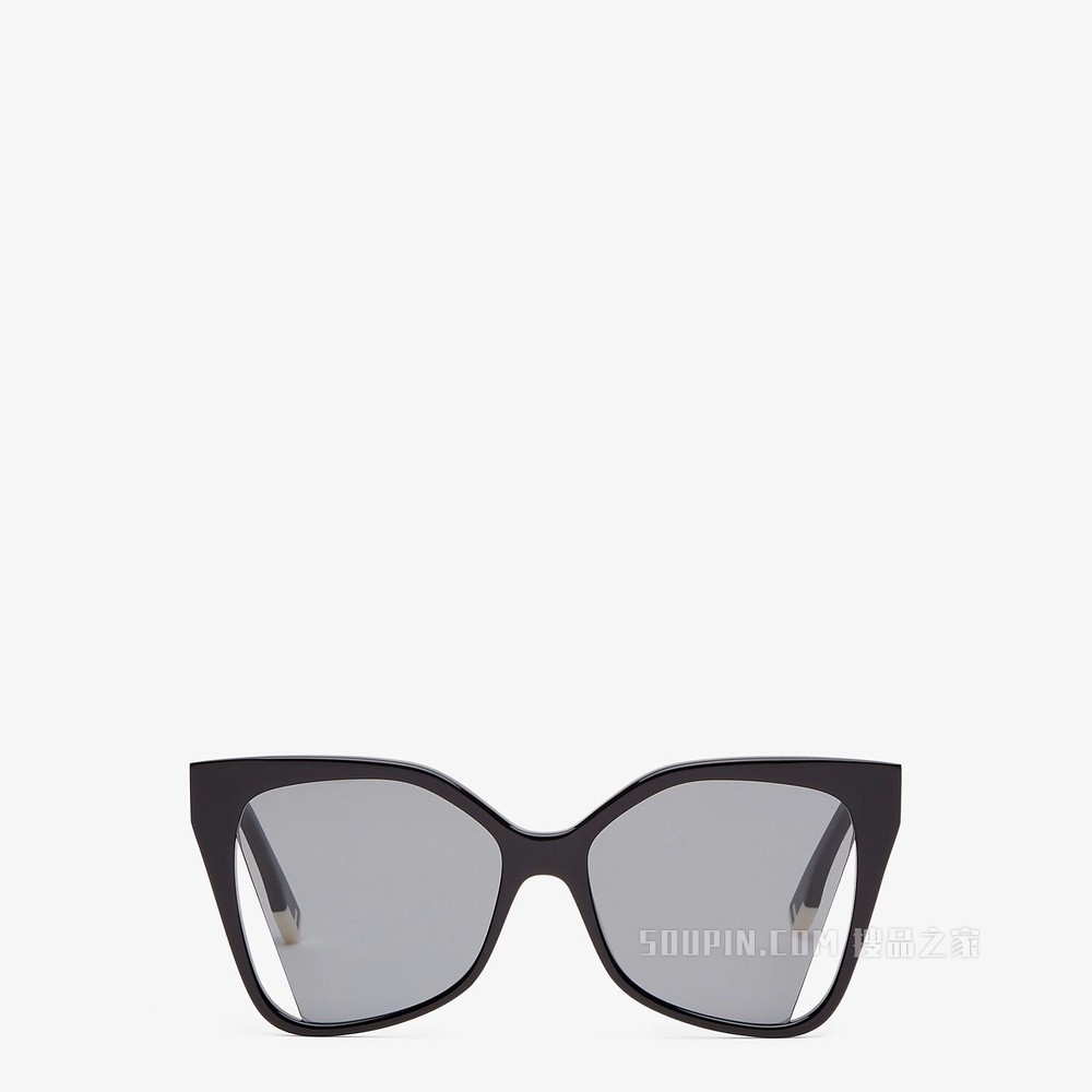 FENDI WAY 黑色醋酸纤维太阳镜