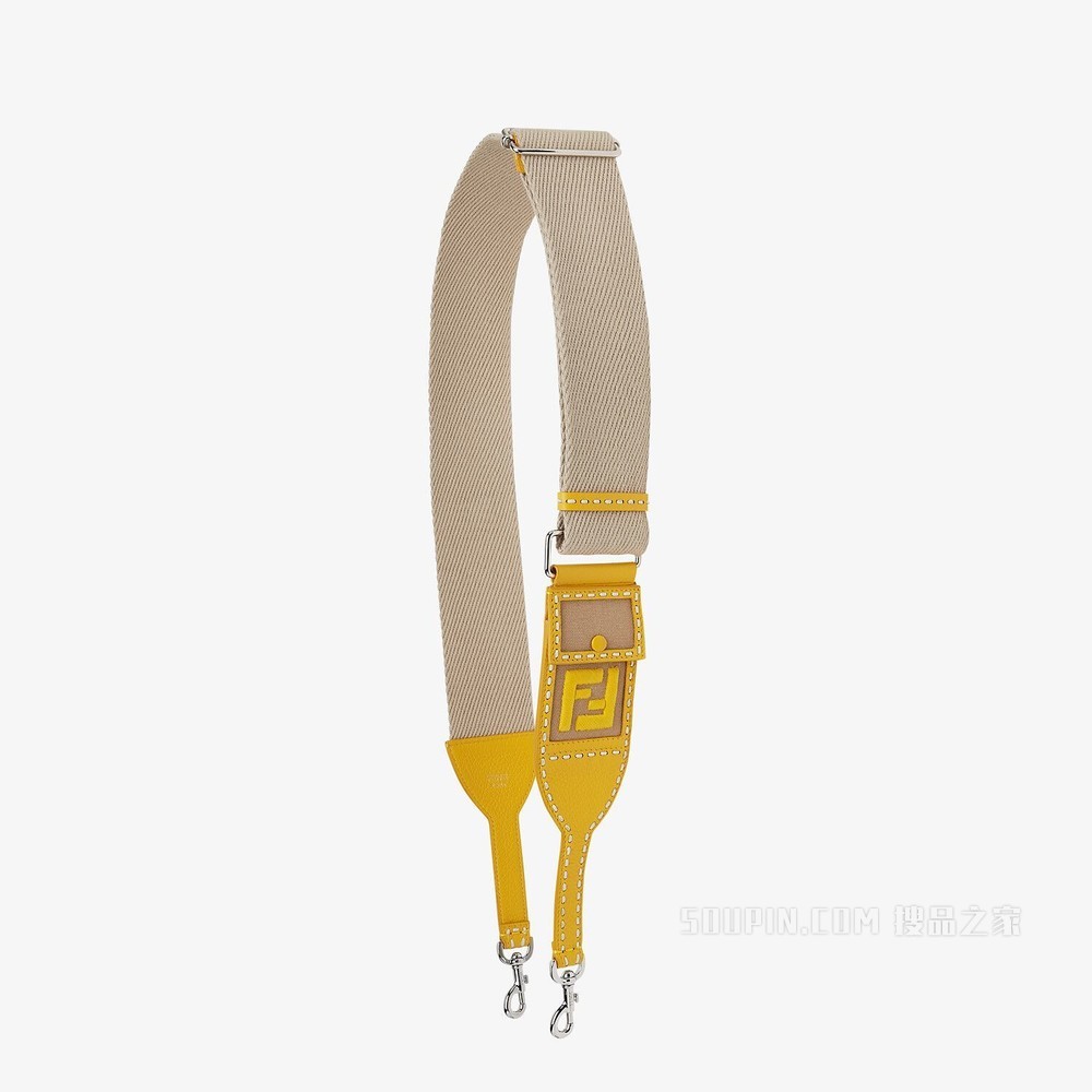 STRAP YOU 米色和黄色丝带肩带