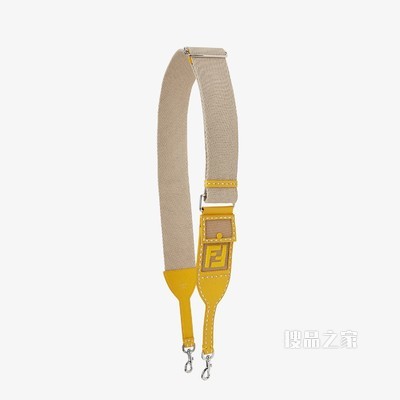 STRAP YOU 米色和黄色丝带肩带