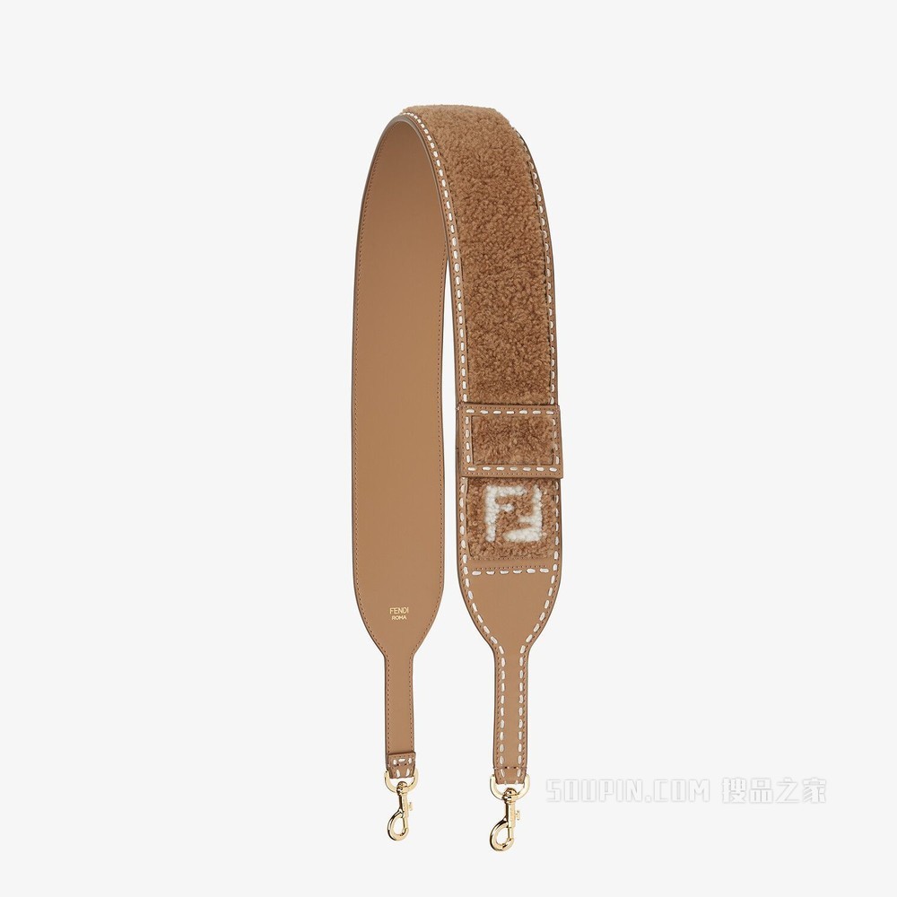 STRAP YOU 米色羊皮肩带