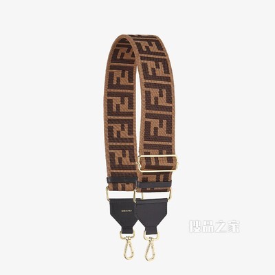 STRAP YOU 棕色帆布肩带