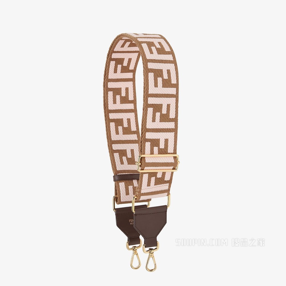 STRAP YOU 棕色丝带肩带