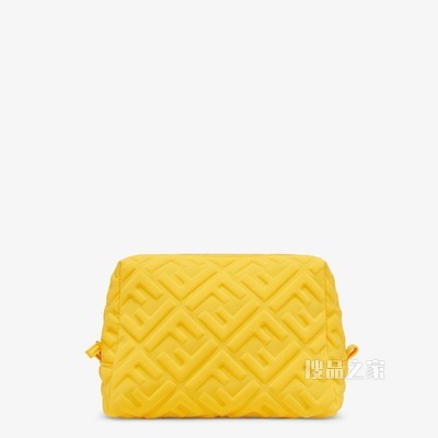 中号化妆包 黄色LYCRA®化妆包