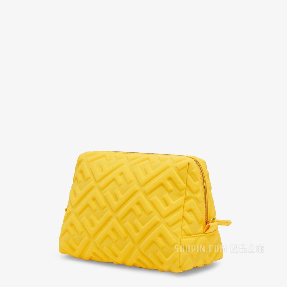 中号化妆包 黄色LYCRA®化妆包