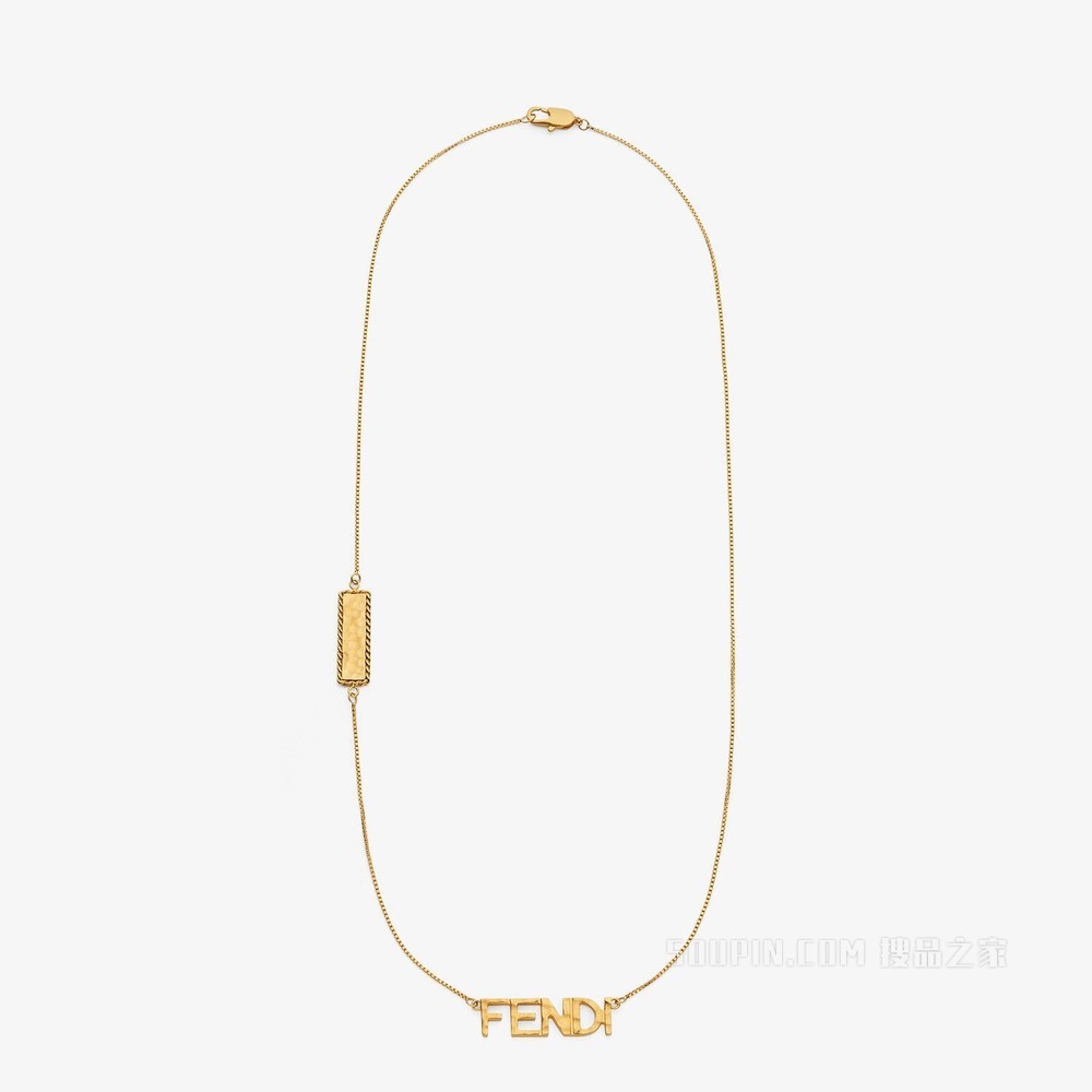 FENDI ROMA项链 金色项链