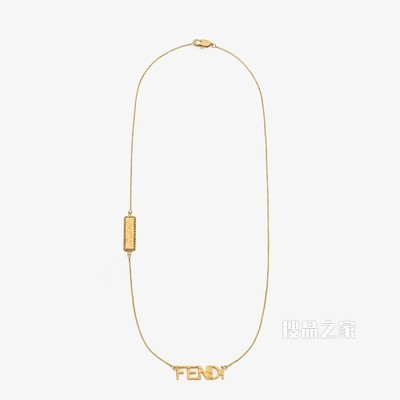 FENDI ROMA项链 金色项链