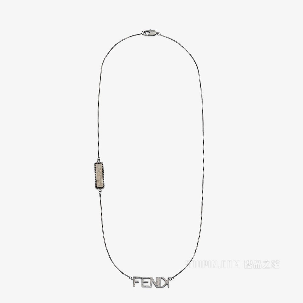 FENDI ROMA项链 钌金色项链