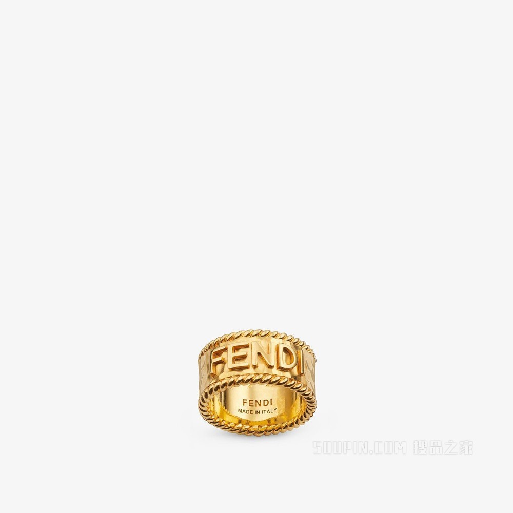 FENDI ROMA戒指 金色戒指