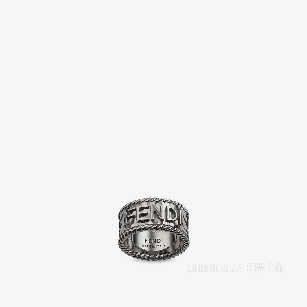 FENDI ROMA戒指 银白色戒指