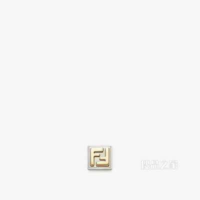 耳环 钯金和金色耳环