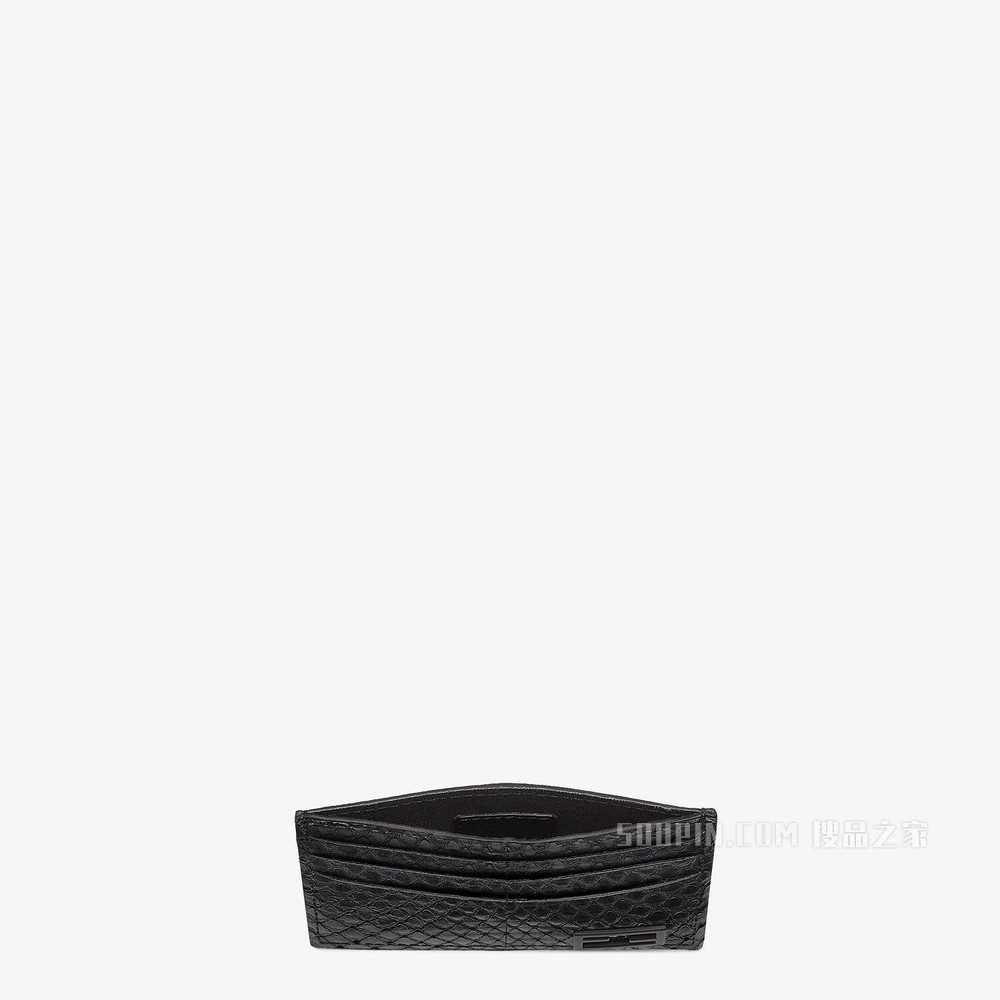卡夹 黑色水蛇皮卡夹