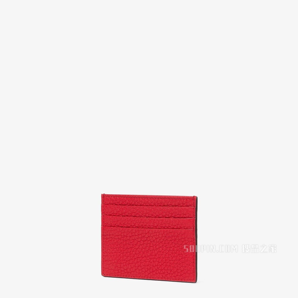 卡夹 红色皮质卡片套