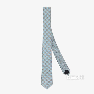 领带 浅蓝色桑蚕丝领带