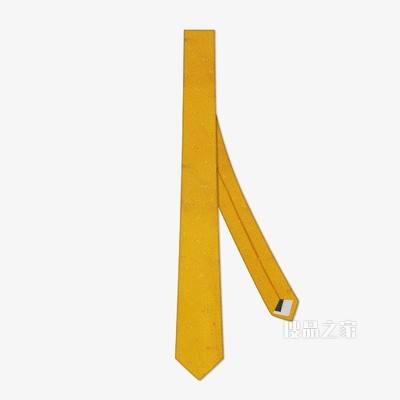 领带 黄色桑蚕丝领带