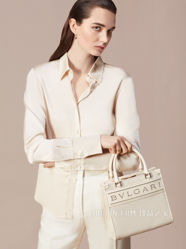 BVLGARI宝格丽品牌标识 托特包