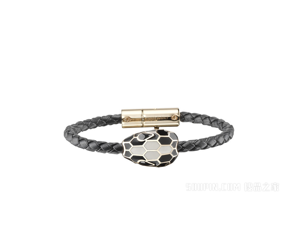 Serpenti Forever 皮革手镯