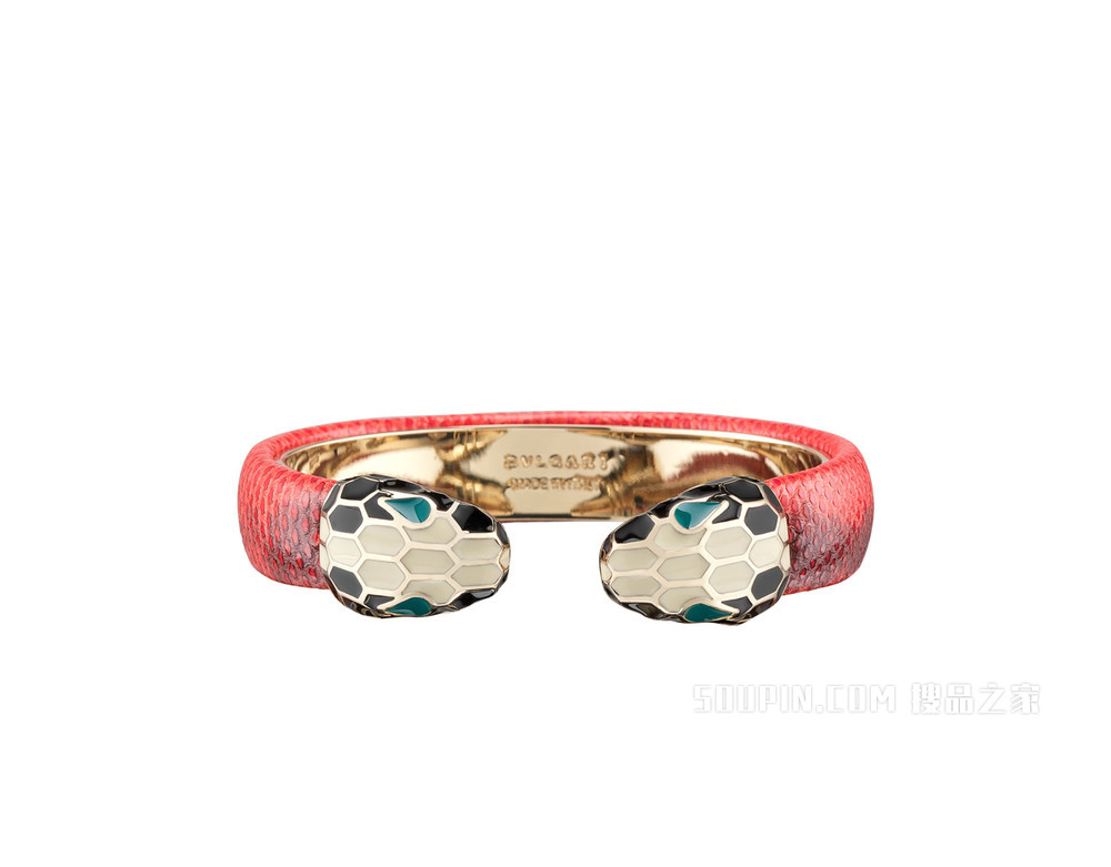Serpenti Forever 皮革手镯