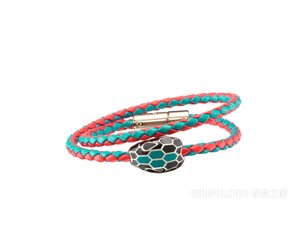 Serpenti Forever 皮革手镯