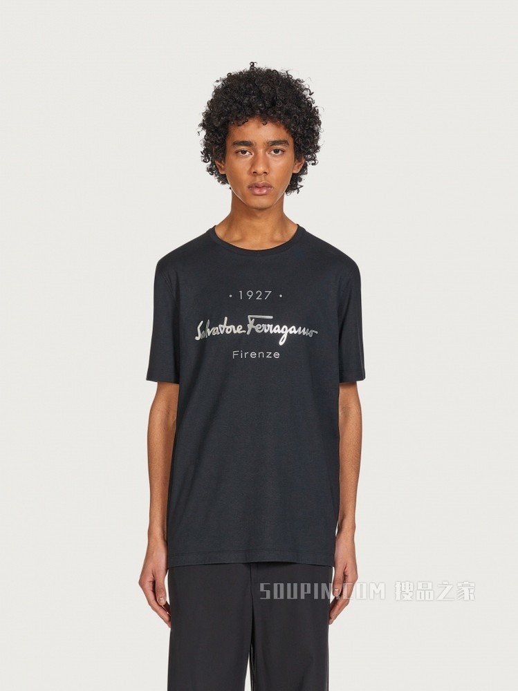 1927印花标识T恤