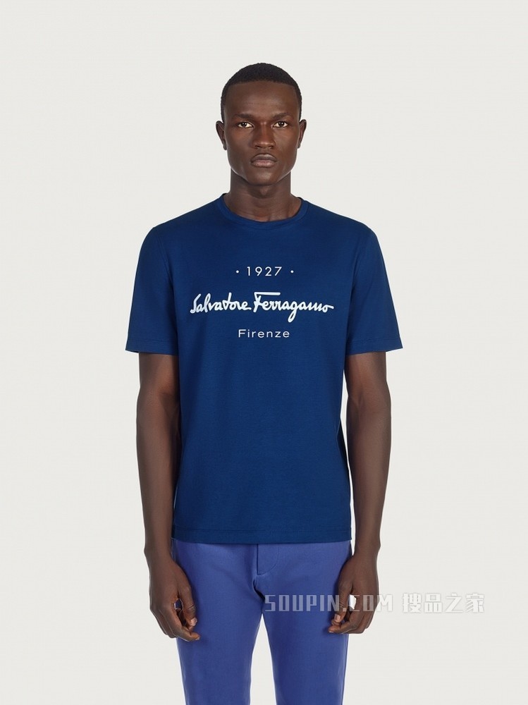 1927印花标识T恤