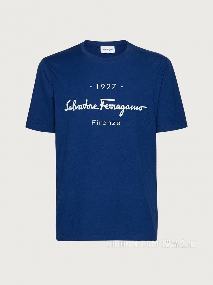1927印花标识T恤