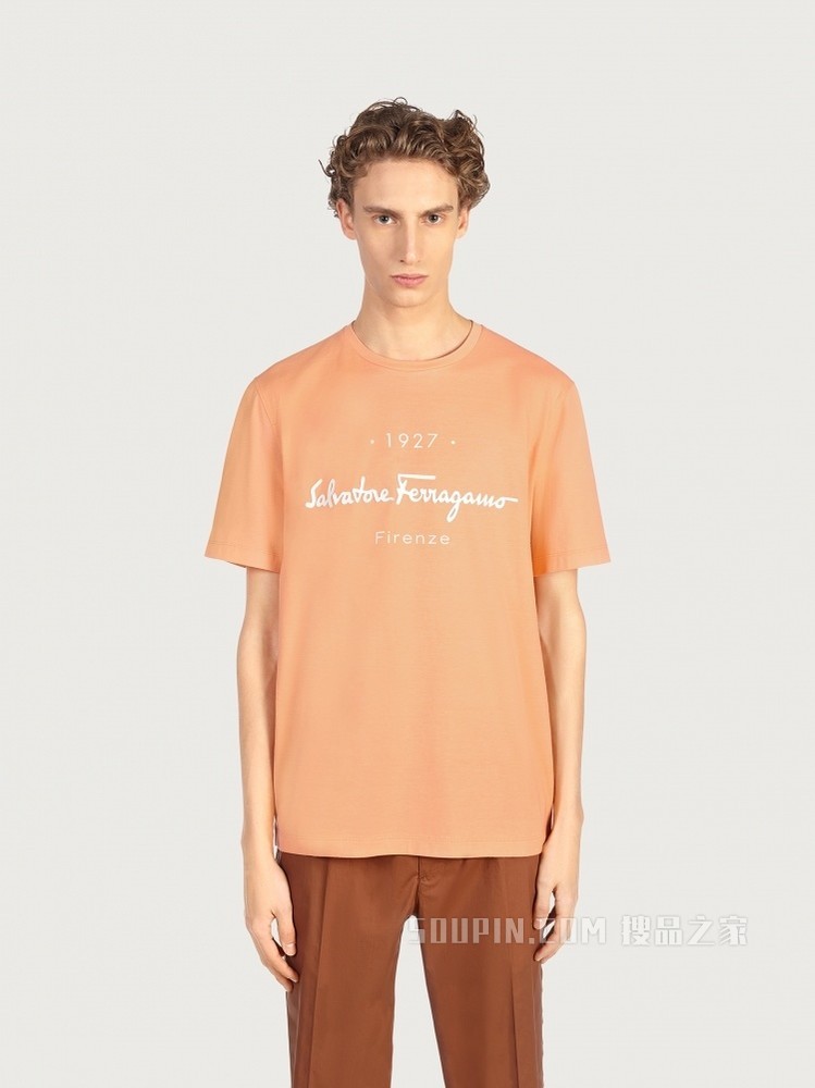 1927印花标识T恤