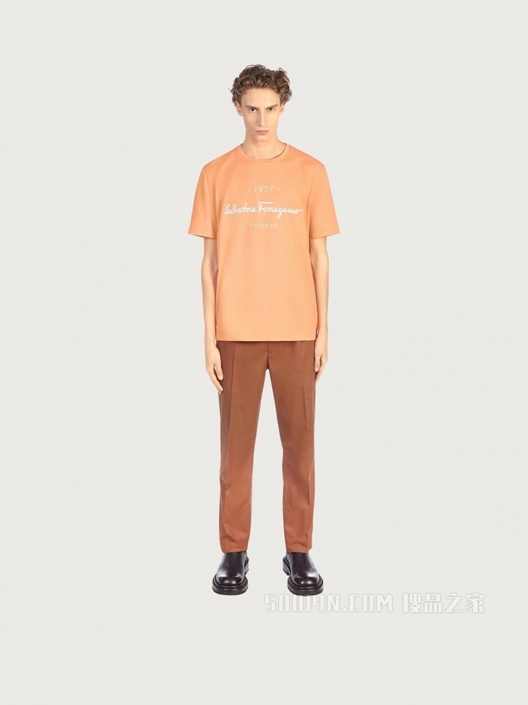 1927印花标识T恤