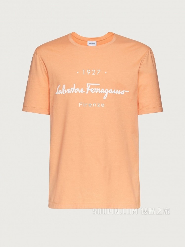 1927印花标识T恤